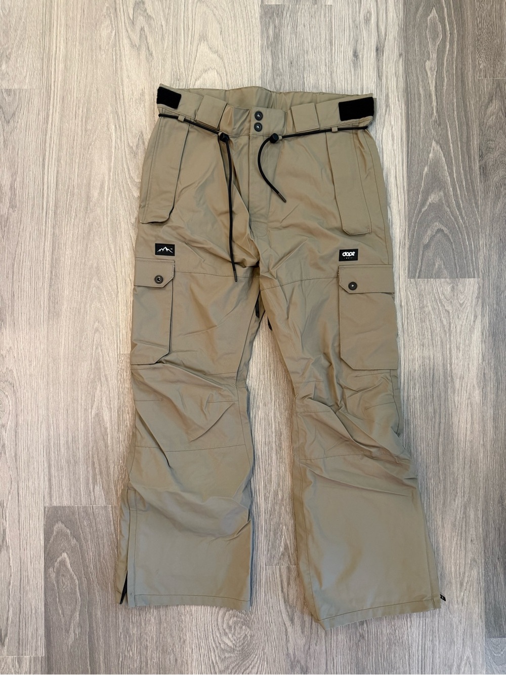 DOPE SNOW Men's Tan Snowboard Pants Size Lrg Ski Winter Sports